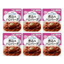 キユーピー やさしい献立 煮込みハンバーグ 100g×6個 区分1:容易にかめる