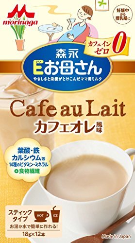 《セット販売》　森永乳業 森永 Eお母さん カフェオレ風味 (18g×12本)×3個セット カフェインゼロ