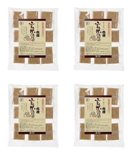 オーサワジャパン オーサワの有機玄米もち(個包装)　330g　4個セット