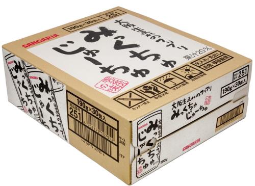 eli-mino ゆらぎ薬局の株式会社日本サンガリアベバレッジカンパニー サンガリア みっくちゅじゅーちゅ 190g×30本｜アングル2