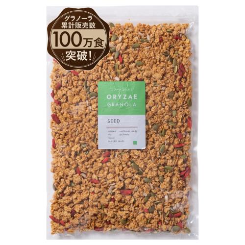 Other - 国内製造オリゼ 米麹 グラノーラ 700g 糖質オフ 砂糖不使用 無添加 甘味料不使用 グルテンフリー 腸活 低GI おきかえ シリアル オートミール (700g大容量, シード)