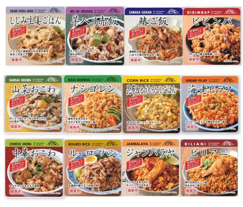 おいしい非常食シリーズ東和食彩 そのまま食べられる世界の炊き込みご飯3日分12食セット