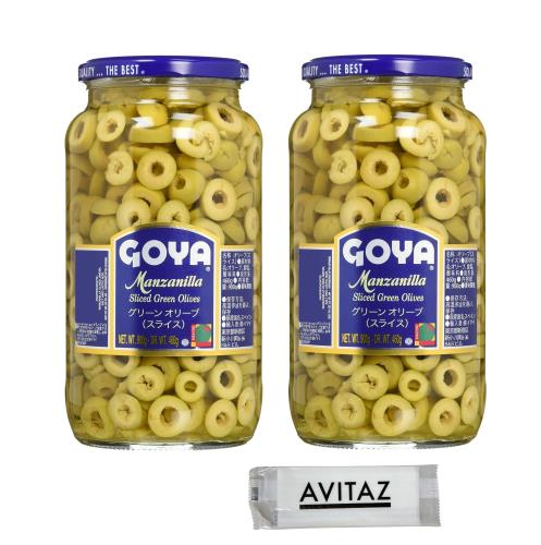 GOYA グリーンオリーブ(スライス) 900g×2個 SLICED GREEN OLIVE