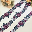 レース リボン 衣装 花 手芸 バラレース 花レース バレエ衣装 素材 装飾 材料 衣装 レオタード ダンス衣装 新体操 チュチュレース バラ模様