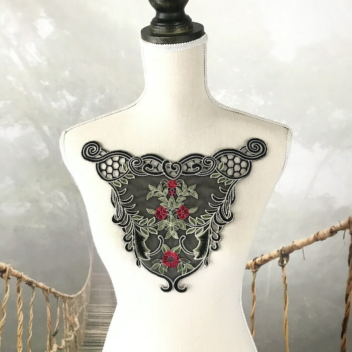 モチーフ ネックラインモチーフ 服飾 衣装 襟レース レース襟 ダンス衣装 レオタード バトンモチーフ バレエ衣装 舞台衣装 ステージ衣装 ダンス衣装 社交ダン...