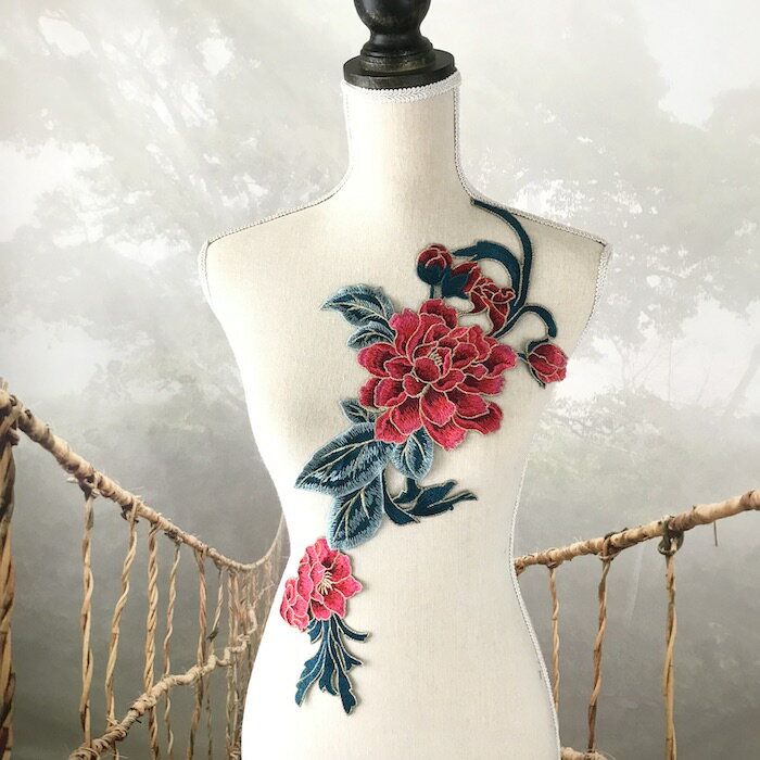 モチーフレース 花柄 薔薇 バトンモチーフ 花 モチーフ 服飾 レオタードモチーフ 装飾 衣装モチーフ バレエ衣装 チュチュモチーフ 舞台衣装 ステージ衣装 ダ...