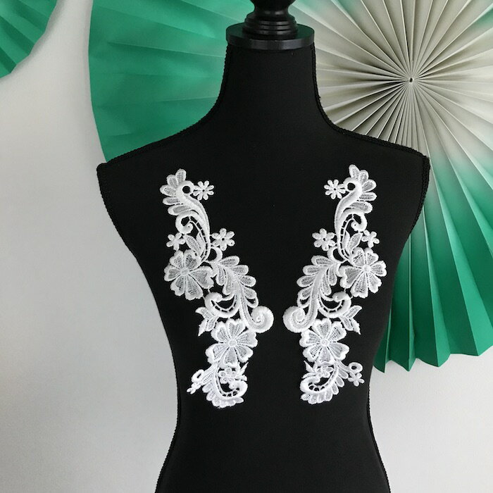 刺繍モチーフ レオタード バトン 衣装 モチーフ 花 ローズモチーフ バトンモチーフ レオタードモチーフ ベリーダンス 新体操 バレエ衣装 舞台衣装 ステージ衣...