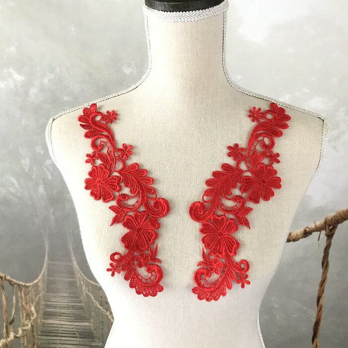 刺繍モチーフ レオタード バトン 衣装 モチーフ 花 ローズモチーフ バトンモチーフ レオタードモチーフ ベリーダンス 新体操 バレエ衣装 舞台衣装 ステージ衣...