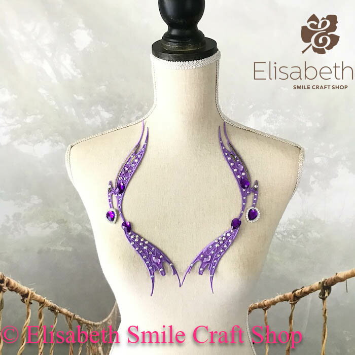 パープル レオタード バトン モチーフ ラインストーン ワッペン アイロン用 貼り付け アップリケ ハンドメイド パーツ 衣装 レオタードモチーフ 新体操 バレエ衣装 舞台衣装 ステージ衣装 ダンス衣装 社交ダンス フィギア衣装