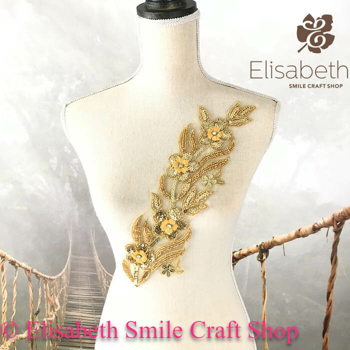 花モチーフ ビーズ付き スパンコール レオタード バトン 衣装 モチーフ モチーフ 衣装モチーフ バトンモチーフ レオタードモチーフ ベリーダンス 新体操 バレ...