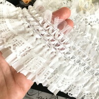 【楽天市場】フリル レース リボン 幅広 手芸 シフォン 伸縮 ストレッチ ハンドメイド パーツ ホワイト 白 衣装 装飾 バレエ衣装