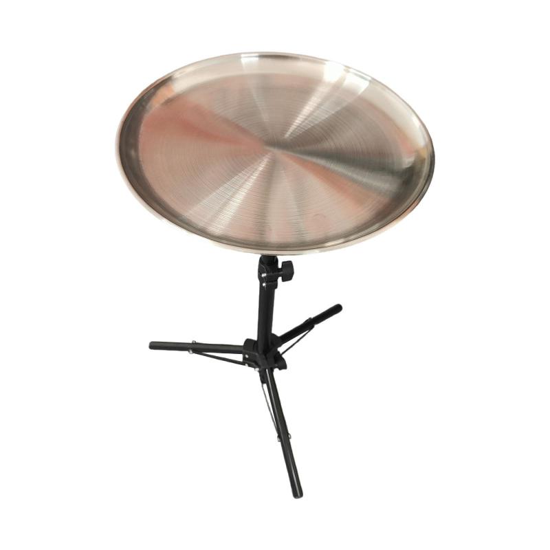 サイドテーブル折りたたみキャンプテーブルの高さ調整可能な直径30cmの頑丈な頑丈で.バーベキューベッドルームのために軽量のラウンドを持ち歩くのは簡単です