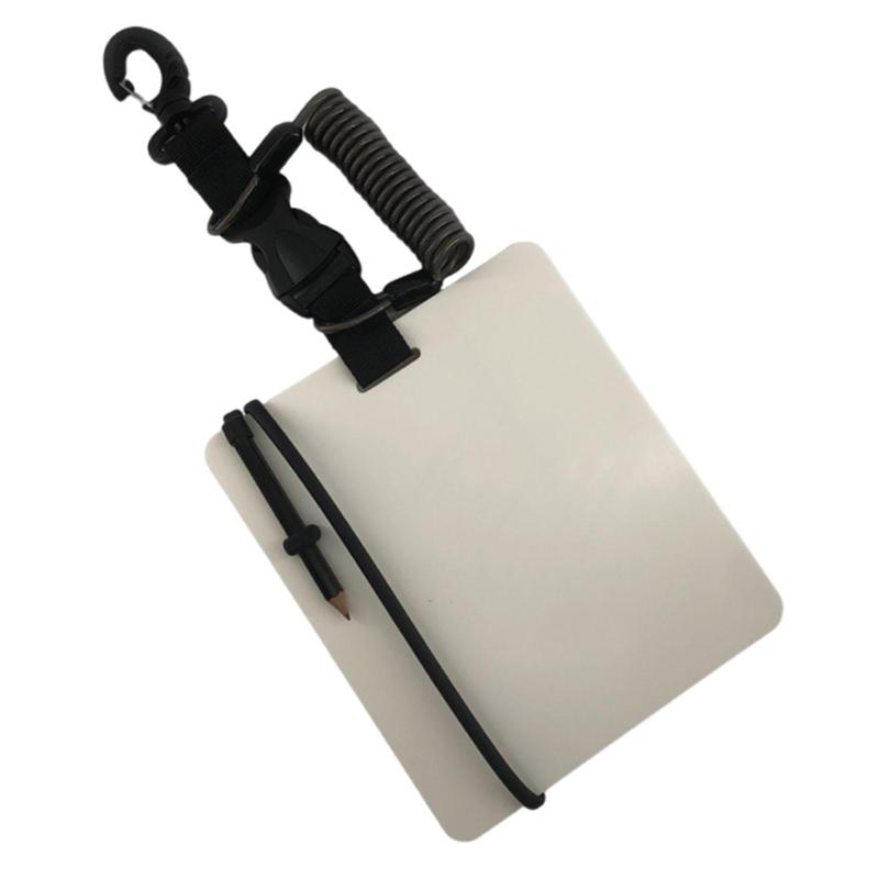 PC 水中ライティングスレート フローティングペン付き 7.2x6.2インチ ポータブル 軽量 防水 ダイバー用 コミュニケーションツール