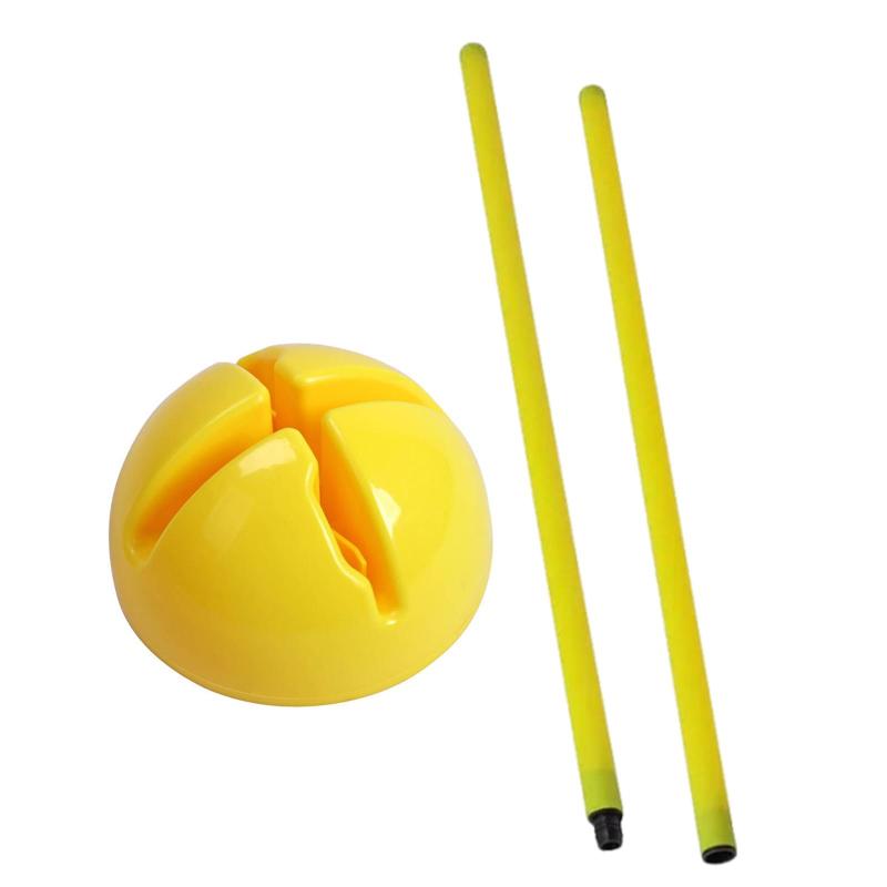 フットボールアジリティトレーニングポール.サッカートレーニングスティック.屋外スポーツ練習用のフットボールサッカートレーニング用品