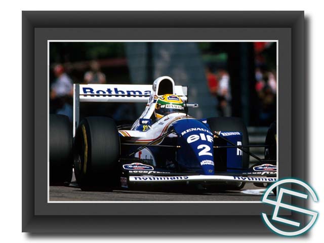 アイルトン・セナ 1994年 ロスマンズ・ウィリアムズ F1 FW16 走行2 A4サイズ 生写真【送料無料】 海外直輸入 F1 グッズ 