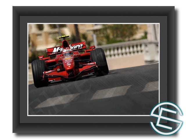  キミ・ライコネン 2007年 フェラーリ F1 モナコGP A4サイズ 生写真 (海外直輸入 F1 グッズ)