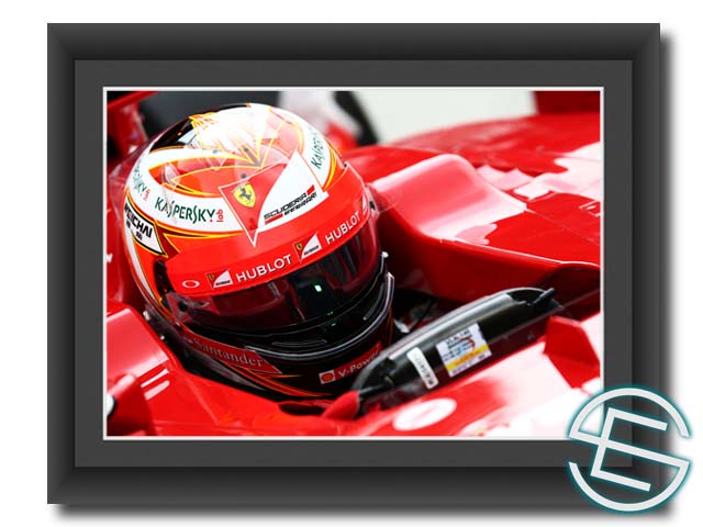 キミ・ライコネン 2014年 フェラーリ F1 A4サイズ 生写真(海外直輸入 F1 グッズ)