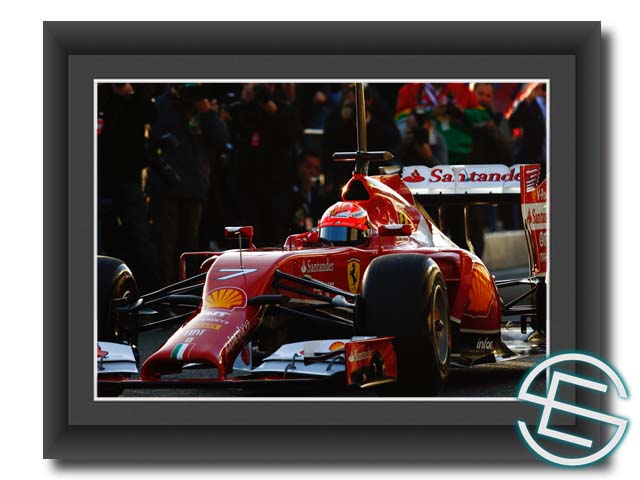 【メール便送料無料】キミ・ライコネン 2014年 フェラーリ F1 テスト3 A4サイズ 生写真(海外直輸入 F1 グッズ)