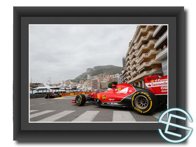 【メール便送料無料】フェルナンド・アロンソ 2014年 フェラーリ F1 モナコGP1 A4サイズ 生写真(海外直輸入 F1 グッズ)