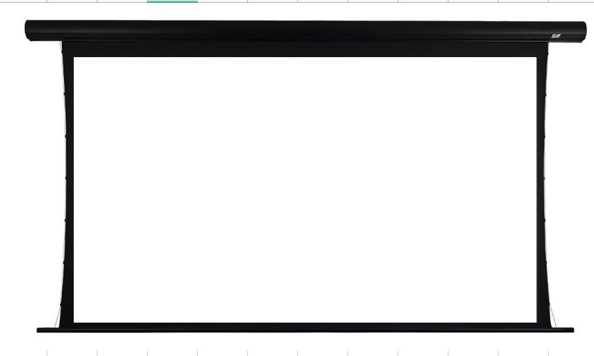 電動 プロジェクター スクリーン セイカータブテンション2 150インチ(16:9) 12インチ延長 シネホワイト素材 超短焦点プロジェクター対応　ブラックケース