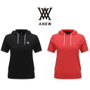 アニュー ゴルフ ウィメンズ フーディポイントセーター 半袖 ANEW HOODIE POINT SWEARTER 送料無料 AGEMWKN03