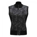 アニュー ゴルフ ウィメンズ パターンフルジップ ニットベスト ANEW PETTERN FULL ZIP KNIT VEST 送料無料 AGFSWKV01BK