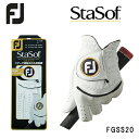 フットジョイ グローブ ステイソフ ホワイト メンズ ゴルフグローブ 左手用 footjoy stasof 日本正規品