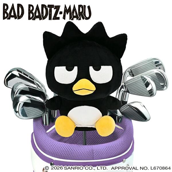 ◆いたずら好きな“バッドばつ丸”がゴルフグッズで登場！ ヘッドカバー、ゴルフマーカー、ポーチ2種が同時発売。 “バッドばつ丸”があなたのゴルフライフを可愛くクールに彩ります。 バッドばつ丸のゴルフグッズから4アイテムが同時発売！一緒に使うともっとかわいい バッドばつ丸の可愛らしいデザインに加え、機能性＆使いやすさも抜群！ ラウンド中はもちろん、SNSやインスタでも大注目間違いなし！ ◆サイズ：ドライバー用 460cc対応 ◆素材：ポリエステル ◆特徴：落下防止ドローコード付き ◆お取り寄せ商品となります。