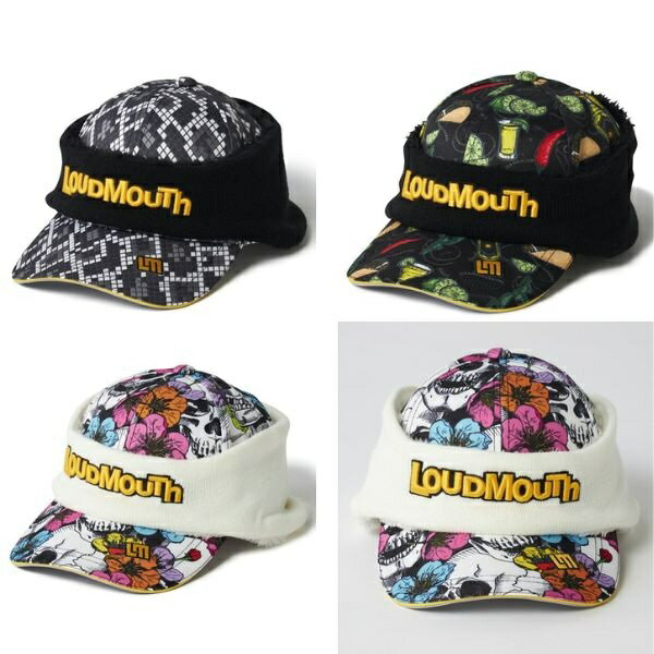 ラウドマウス 耳当て付き キャップ ゴルフ ユニセックス 派手 帽子 775904 フリーサイズ LOUDMOUTH 2025年モデル 送料無料 あす楽 あすつく
