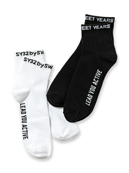 SY32 靴下 ショートソックス 24-27cm 2-PACK SPORT SOX 13446