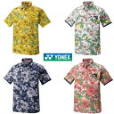 特価品 返品交換不可 YONEX メンズ ベリークール 花柄 シャツ 半袖 ポロシャツ ゴルフ ウェア GWS1167 送料無料 UVカット 吸汗速乾 ベリーク...