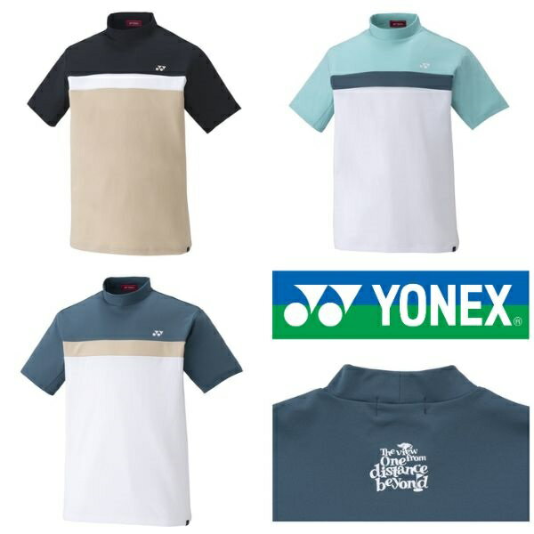 YONEX メンズ ハイネックシャツ ゴルフ ウェア ヨネックス GWF1173 ベリークール 汗染み抑制 UPF50＋ 吸汗速乾 制電 パワースリーブ180 送料無料