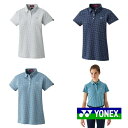ヨネックス ウィメンズ 半袖 シャツ ゴルフ ウェア ベリークール UVカット 吸汗速乾 制電 YONEX GWS5124 日本製 2025年モデル 送料無料