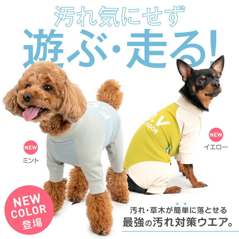 【送料込】ドッグプレイ(R)接触冷感ハイテンションラッシュガード(ダックス・小型犬用) 犬服 ドッグウエア カバーオール オールインワン チワワ トイプードル ペット服 full of vigor フルオブビガー