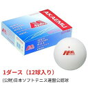 ルーセント(LUCENT) ソフトテニスボール アカエム 公認球 ホワイト 1ダース(12球入り) M30000