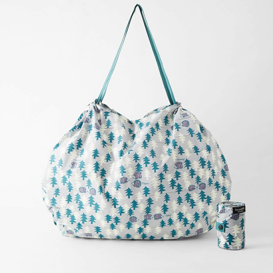 【Lサイズ】LISA LARSON×Shupatto(シュパット) コンパクトバッグ・ハリネズミの森 S480OL エコバッグ MARNA マーナのサムネイル