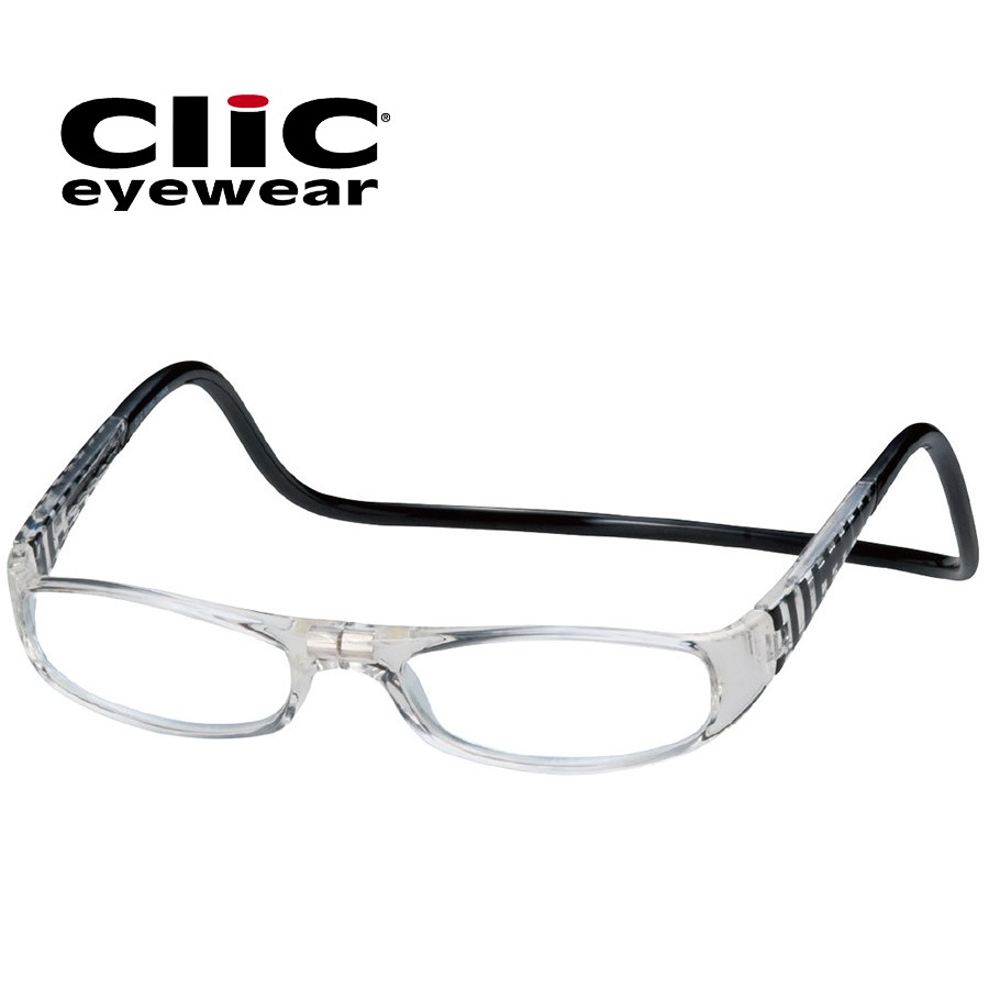 Clic(クリック) ユーロ マット ブラック&クリアー 視力補正用眼鏡 オーケー光学 老眼鏡 おしゃれ【送料無料】