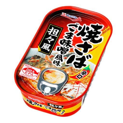 極洋(キョクヨー) 焼さばごま味噌風味 坦々風(辛口) 90g 缶詰 (賞味期限:2024.8.1) 長期保存 おかず 防災 おつまみ 備蓄 惣菜 常温保存