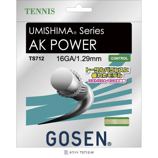 GOSEN() ߥ AKѥ 16/UMISHIMA AK POWER 16/ۥ磻 ƥ˥ å(ñĥ) TS712-...