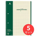 【5冊セット】コクヨ フィラーノートA4 中横罫2穴マージン罫入 40枚 ス-15BN【まとめ買い】【送料無料】