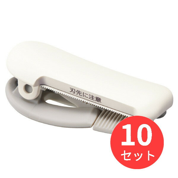 【10個セット】コクヨ テープカッターカルカットクリップ 20～25mm幅用 ホワイト T-SM401W【まとめ買い】