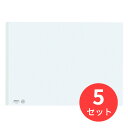 【5冊セット】コクヨ レールクリヤーホルダー(PET) A3横 レール色白 フ-TP768NW【まとめ買い】【送料無料】