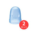 【2個セット】コクヨ キャップ型紙めくり「メクリンキャップ」Lサイズ3個透明ブルー メク-27TB【まとめ買い】