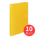 【10冊セット】コクヨ クリヤーブック替紙式A4縦30穴18枚ポケット 黄 ラ-320Y【まとめ買い】