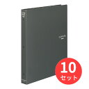 【10冊セット】コクヨ クリヤーブック替紙式A4縦30穴23枚ポケット ダークグレー ラ-460DM【まとめ買い】