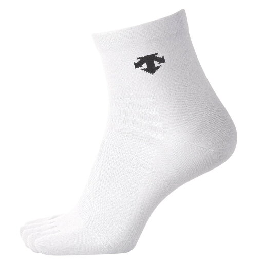 DESCENTE(デサント) 5本指スーパーショートソックス バレー ソックス(メンズ) DVB-9135-WHT【送料無料】 DESCENTE(デサント) 5本指スーパーショートソックス バレー ソックス(メンズ) DVB-9135-WHT【送料無料】