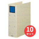 【10冊セット】キングジム(KING JIM) 保存ファイル 4378 A4タテ型 とじ厚80mm 表紙(グレー)スクエアパターン色(青) 【まとめ買い】