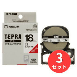 ■ラベルライター・ラベルプリンター ＞ 「テプラ」PROテープカートリッジ ＞ PROテープカートリッジ 18mm白ラベル/黒文字 ロングタイプ テープ幅18mm●テープ幅18mm●テープ長さ16m●テープ色白※写真及び仕様は予告なく変更す...