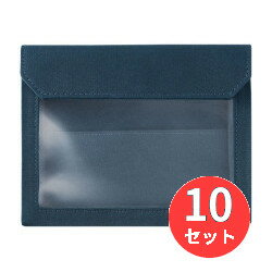 【10個セット】キングジム(KING JIM) FLATTYワークス A6サイズ 5460 ネイビー 【まとめ買い】