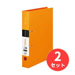 【2冊セット】キングジム(KING JIM) シンプリーズ Dリングファイル 652SP A4タテ型 とじ厚32mm オレン..